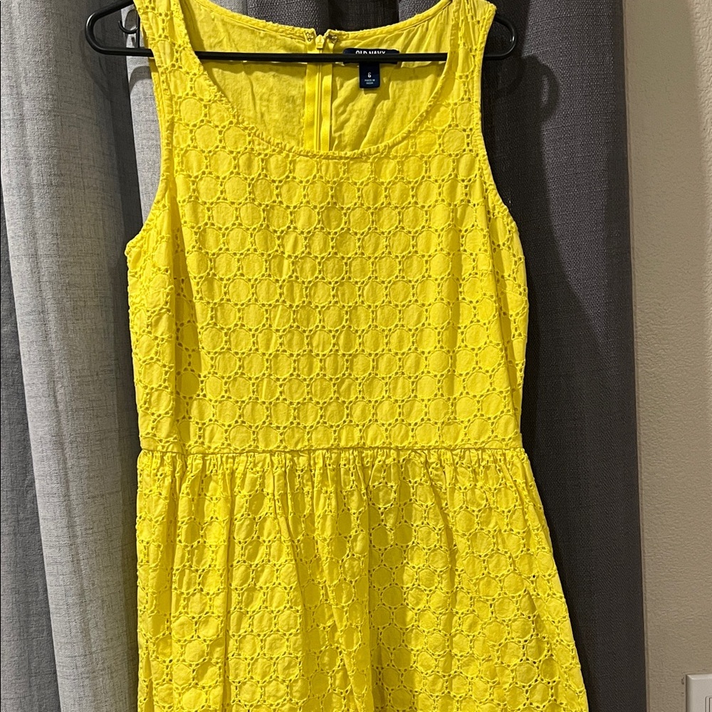 Old Navy Yellow Midi Dress